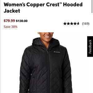 Colombia Copper Crest Hooded jacket L